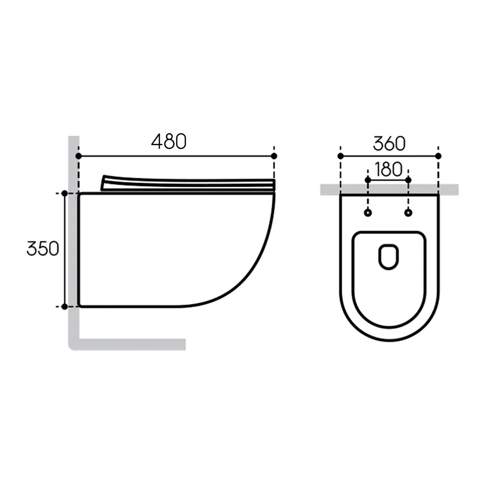 Tece Spring — комплект подвесного унитаза с инсталляцией и микролифтом 89415241 STLM-1568254 - Вид №8