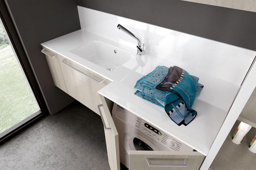 Archeda Постирочный шкаф в нпл для стиральной машины Laundry sun-id-1379996 - Вид №2