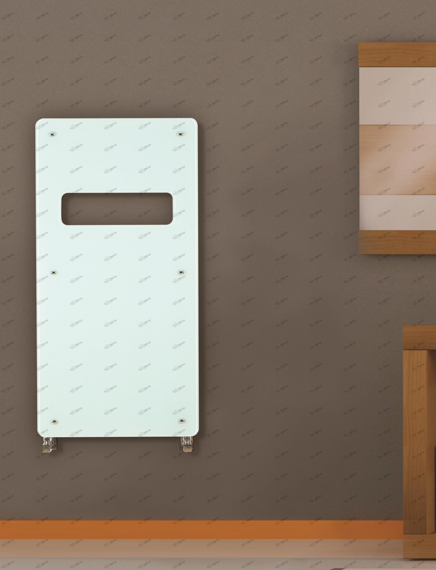 Полотенцесушитель Hammam PUNTO Glass  комбинированный; электрический или водяной Стекло 