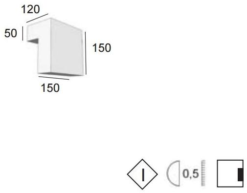 BEL-LIGHTING Светодиодный настенный светильник для улицы из алюминия Sampa 8036.1  - Вид №2