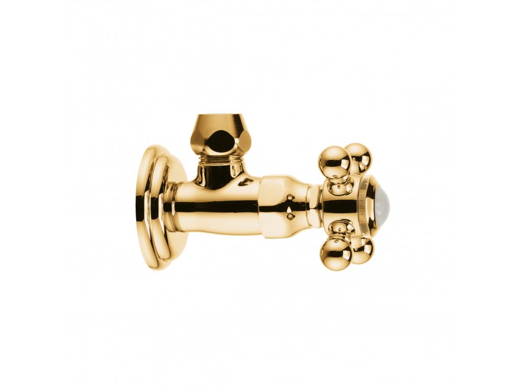 518434520 угловой вентиль DN 15 KLUDI 1926 позолоченный, 23 кар 