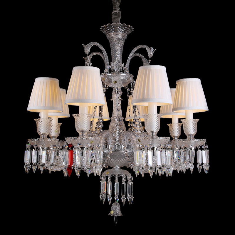 Люстра Baccarat 8 от Delight Collection белая/прозрачная/ хром ZZ86303-8 DELIGHT COLLECTION ДИЗАЙНЕРСКИЕ 247046 Белый  - Вид №1