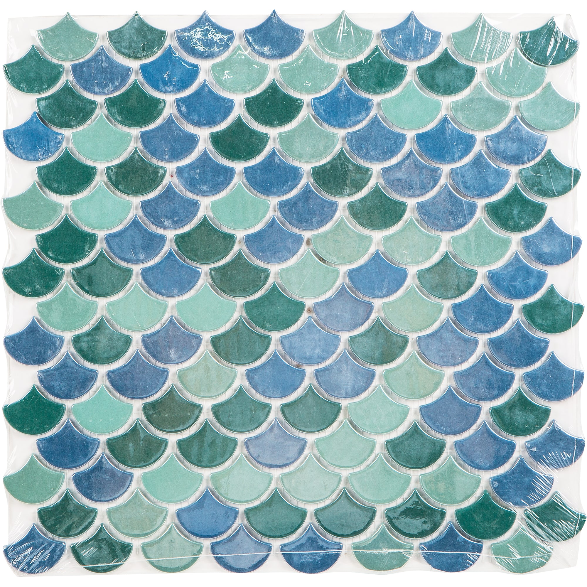 81956632 Мозаика стеклянная 31.7x30.7 см цвет зелёный SOUL Santreyd - Вид №4