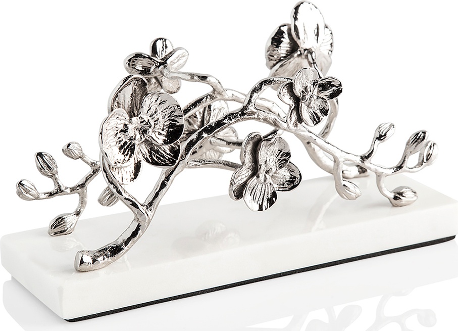 10608115 Michael Aram Подставка для салфеток Michael Aram Белая орхидея 20см, мрамор Мрамор 