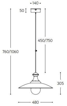 Aldo Bernardi Подвесной светильник для улицы из латуни sun-id-1410015 - Вид №2