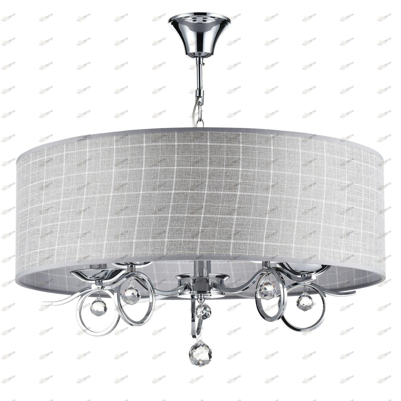 Подвесная люстра Freya Bertrand FR5906-PL-05C-CH FREYA BERTRAND 186722 Серый 