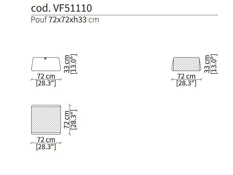 Ткань пуф Vittoria Frigerio CINI ARCH-00116565 - Вид №2