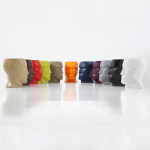 070213 Табурет матовый ecru Vondom Adan