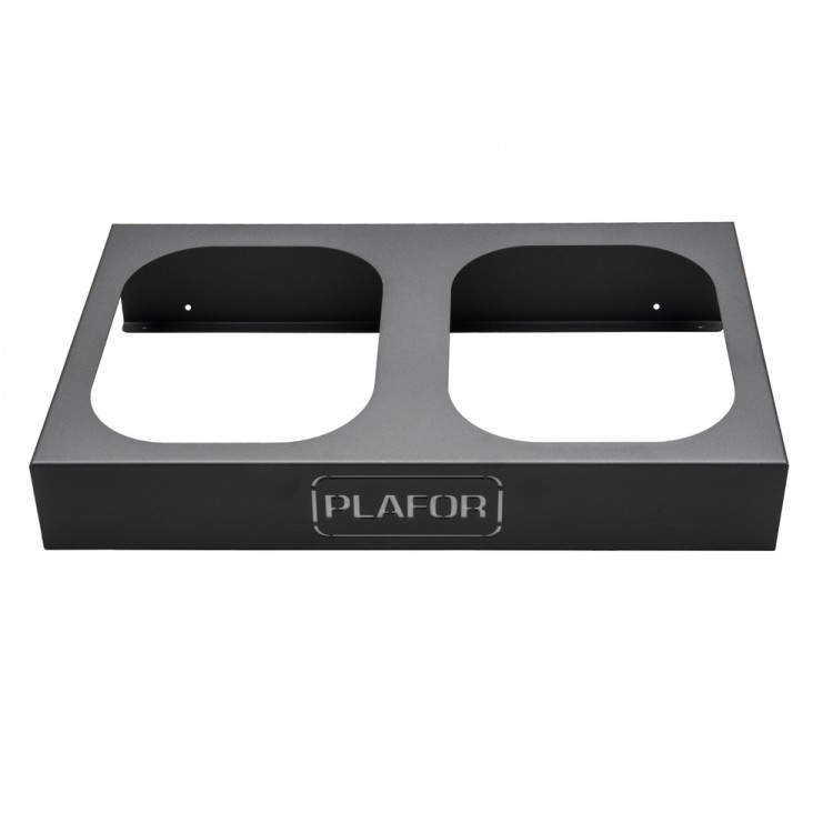 354-00 PLAFOR Металлическая база для 2 мусорных баков PLAFOR Sort Bin для раздельного сбора отходов 2 х 28 л. Черный 