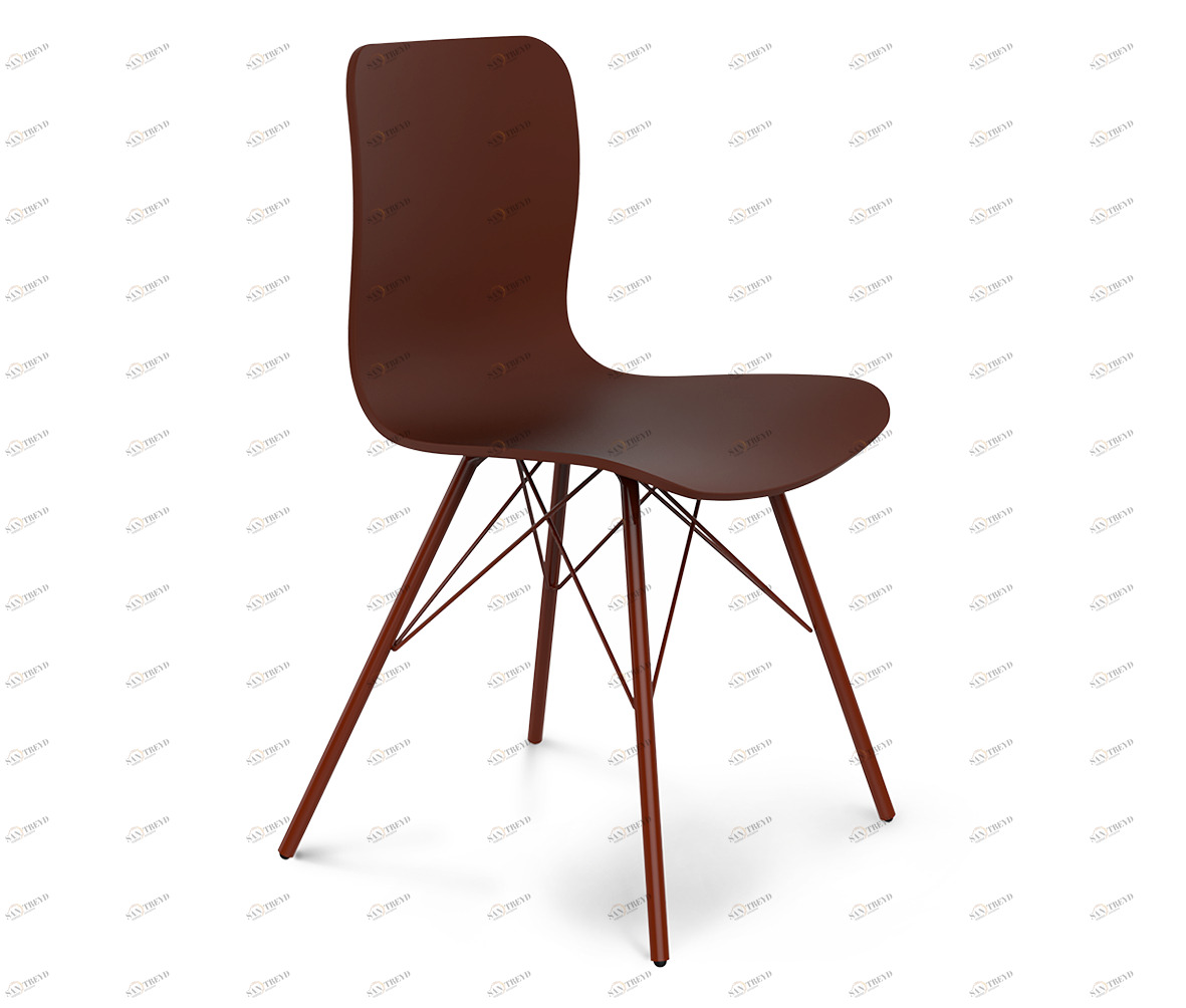 Стул DSR Коричневый S40 (eames style) SHEFFILTON ДИЗАЙНЕРСКИЕ, EAMES STYLE 015593 Коричневый 