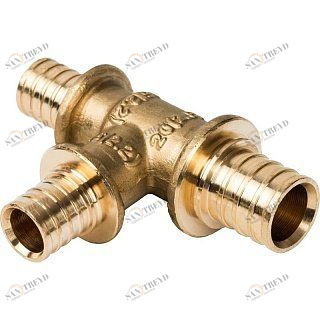 Тройник переходной 20x16x16 аксиальный для труб из сшитого полиэтилена STOUT SFA0014201616