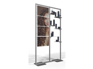 Алюминиевая напольная витрина для брошюр