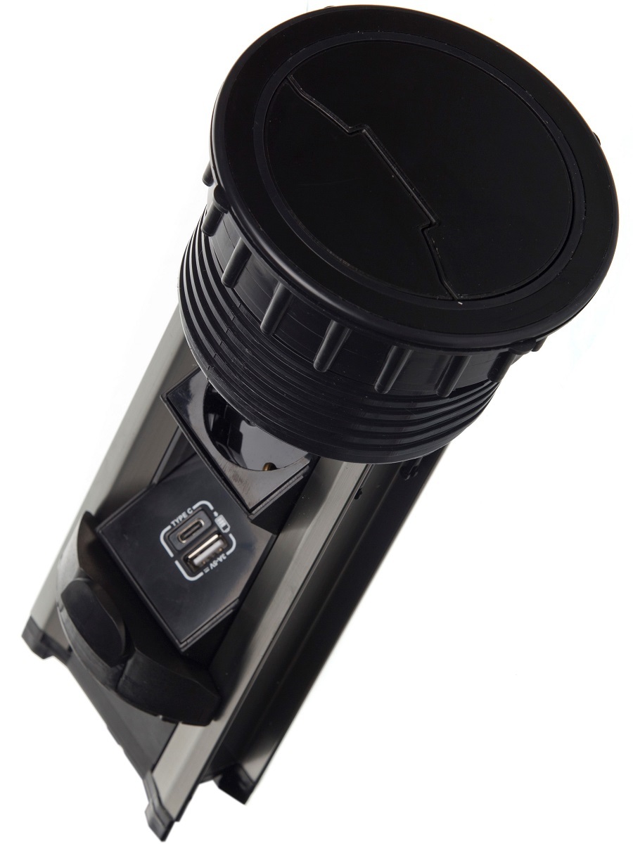 Блок электрических розеток Solo 12002 Black NAVAKO  - Вид №1