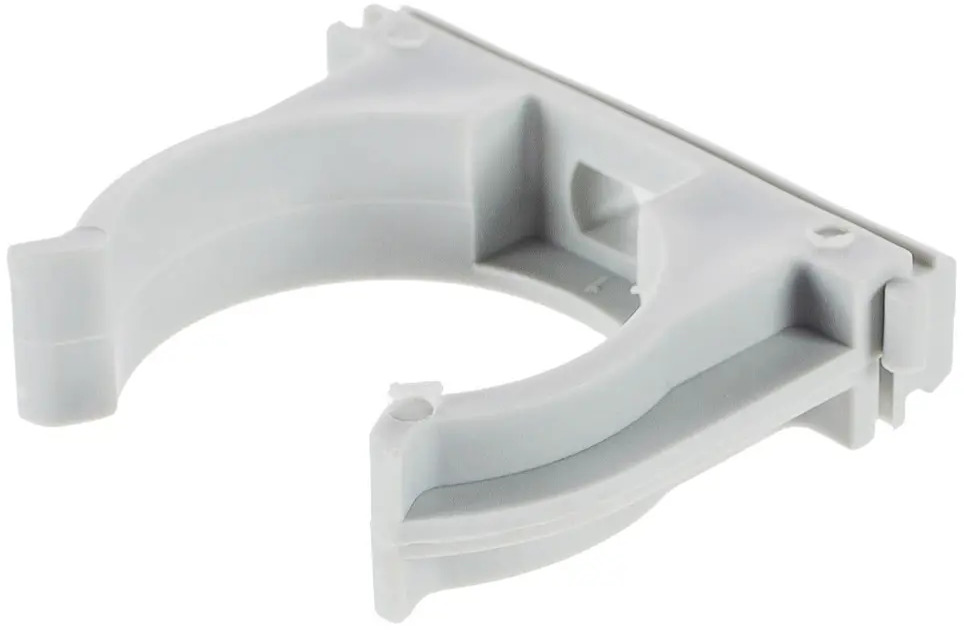 ЭКОПЛАСТ Клипса-держатель для труб 40 мм (10 шт) - надежная фиксация коммуникаций 10057182