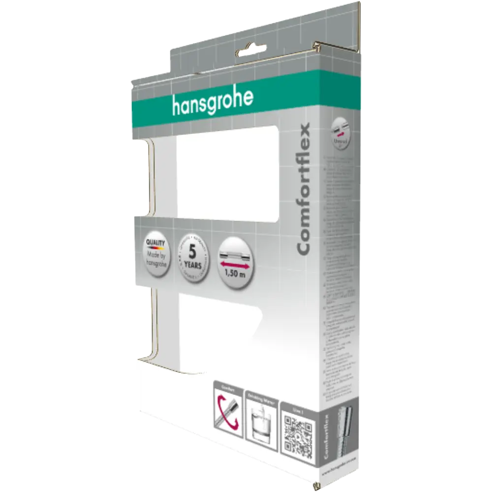 Шланг для душа Hansgrohe Comfortflex 1.5 м ПВХ цвет хром 81989614 STLM-2166458  - Вид №4