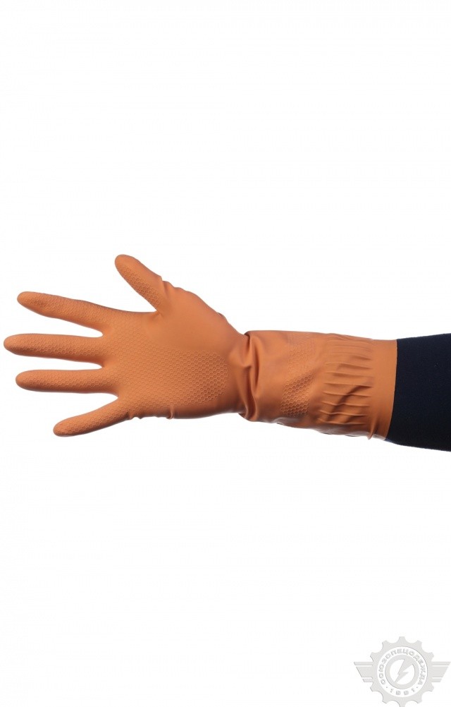 67655 Перчатки резиновые бытовые  Средства защиты рук  размер S(М) (6,5-7) Спецодежда  - Вид №1