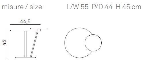 Gruppo Tomasella Круглый журнальный столик для гостиной sun-id-1458621 - Вид №1