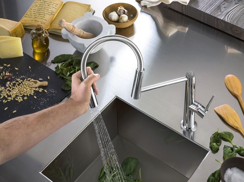 Nobili Rubinetterie Кухонный смеситель на одно отверстие с ограничителем потока sun-id-1359483 - Вид №3