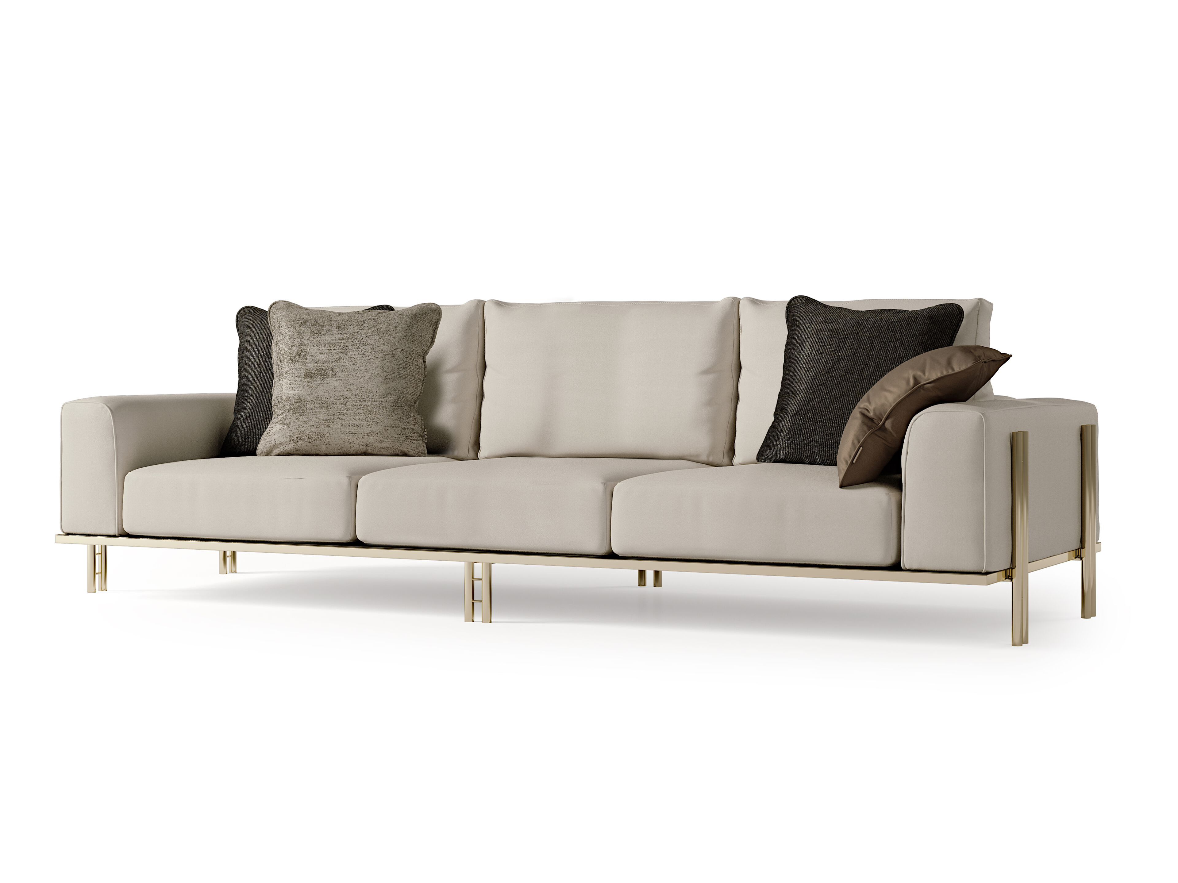 3-местный кожаный модульный диван Bizzotto Italia Atmosphera ARCH-00071962