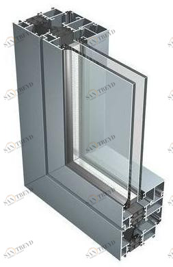 ALUK Group Алюминиевое окно с термическим разделением и двойным остеклением Iw sun-id-1347058