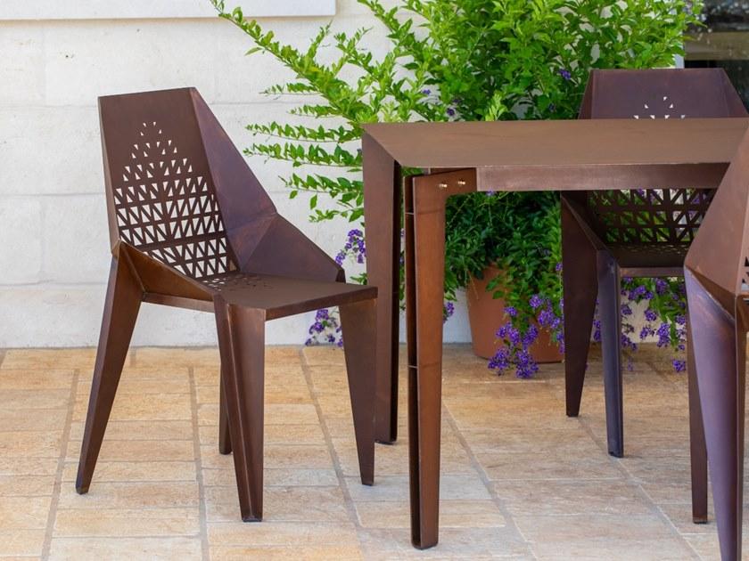 TrackDesign Стул из стали Corten ™ Foglia Sp0409001 - Вид №2