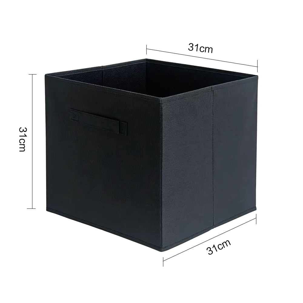 Короб-органайзер KONSENSA 31x31x31 см полиэстер цвет чёрный 89387980 STLM-2151668 Kub