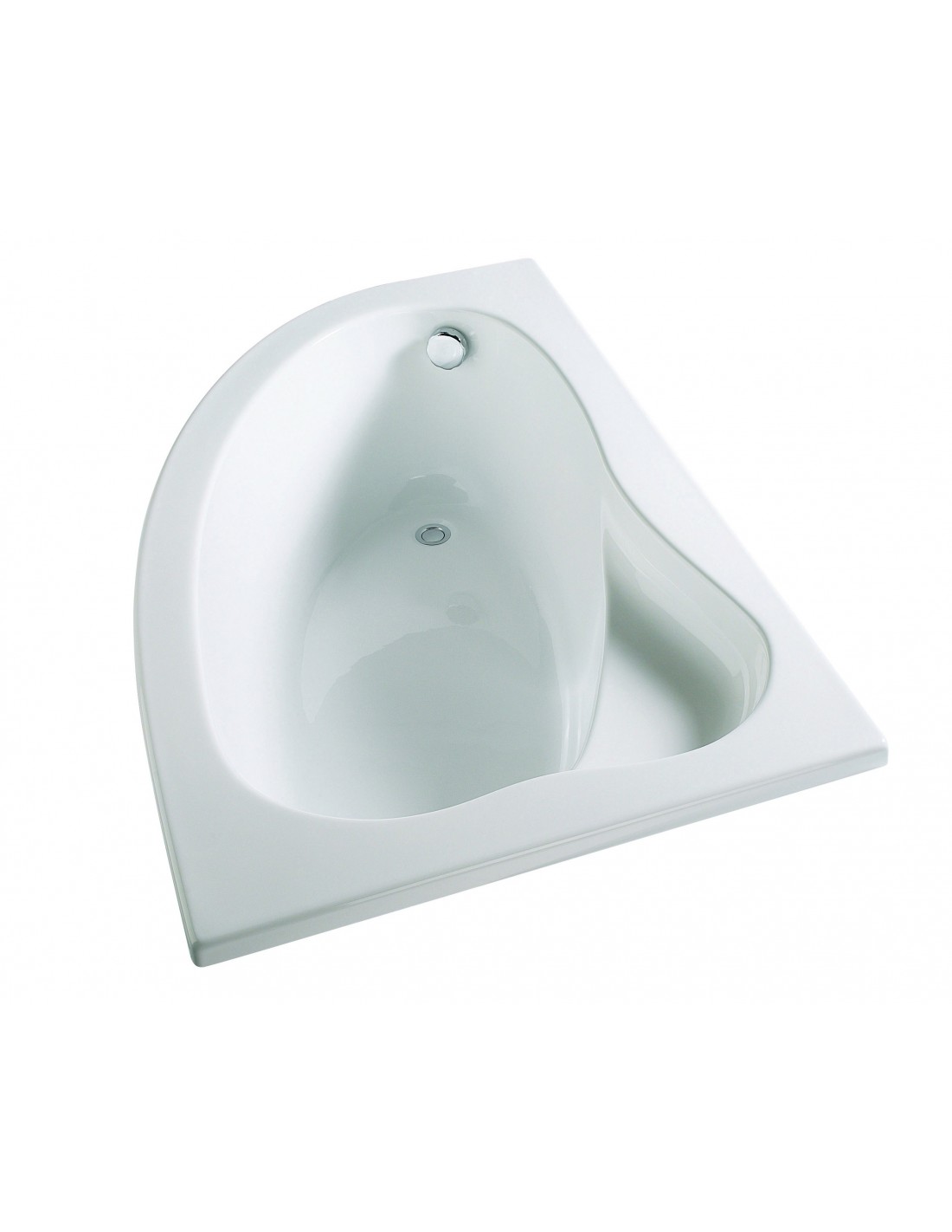 674800 001 00  Угловая ванна Florida, правая версия, встроенное сиденье, рама и регулируемые ножки в комплекте, 150 x 100 см Valentin 