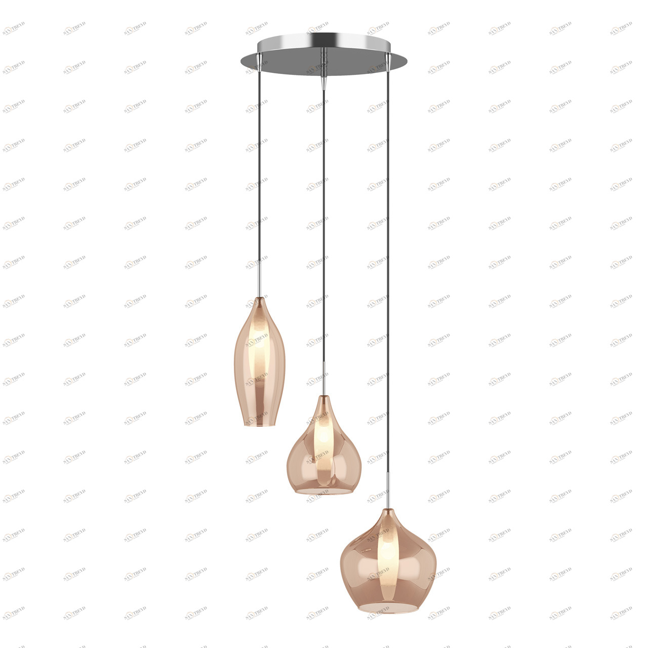 Подвесная люстра Lightstar Pentola 803053 LIGHTSTAR ДИЗАЙНЕРСКИЕ, PENTOLA 056299 Оранжевый 