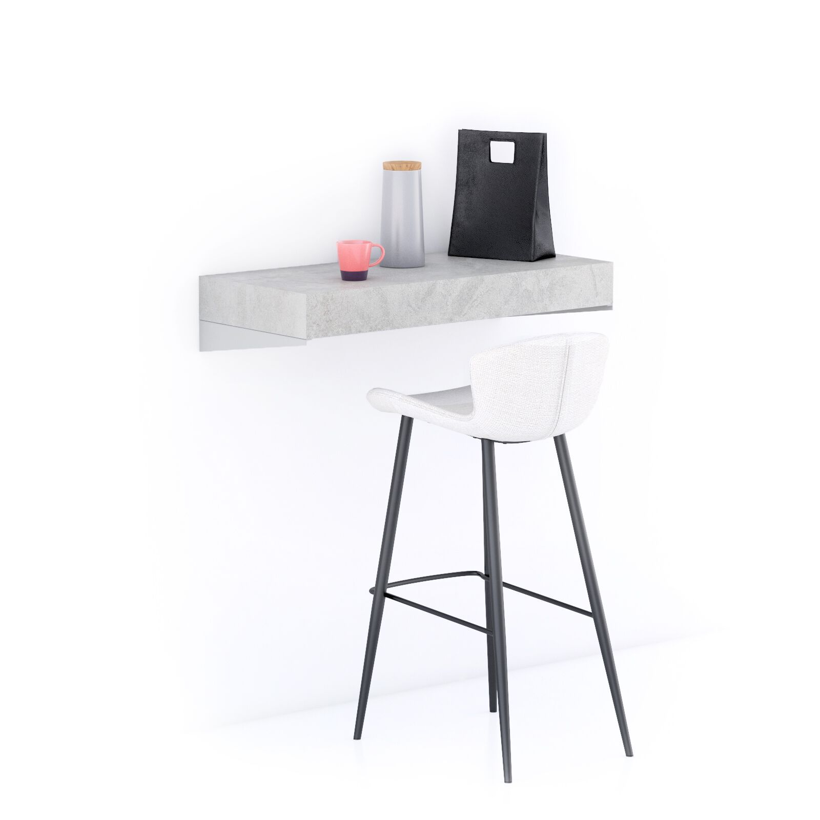 Высокий настенный стол из меламинированного дерева Mobili Fiver Evolution ARCH-00019879 - Вид №15