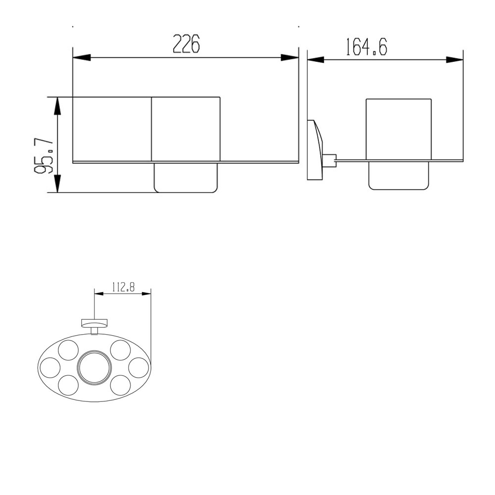 Стакан Raiber R70104 одинарный стеклянный R70104 Santreyd  - Вид №2