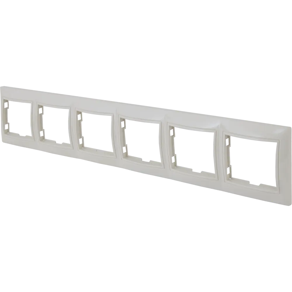 Рамка TDM ELECTRIC Таймыр на 6 розеток в бежевом цвете 85591194 STLM-0064420 - Вид №2