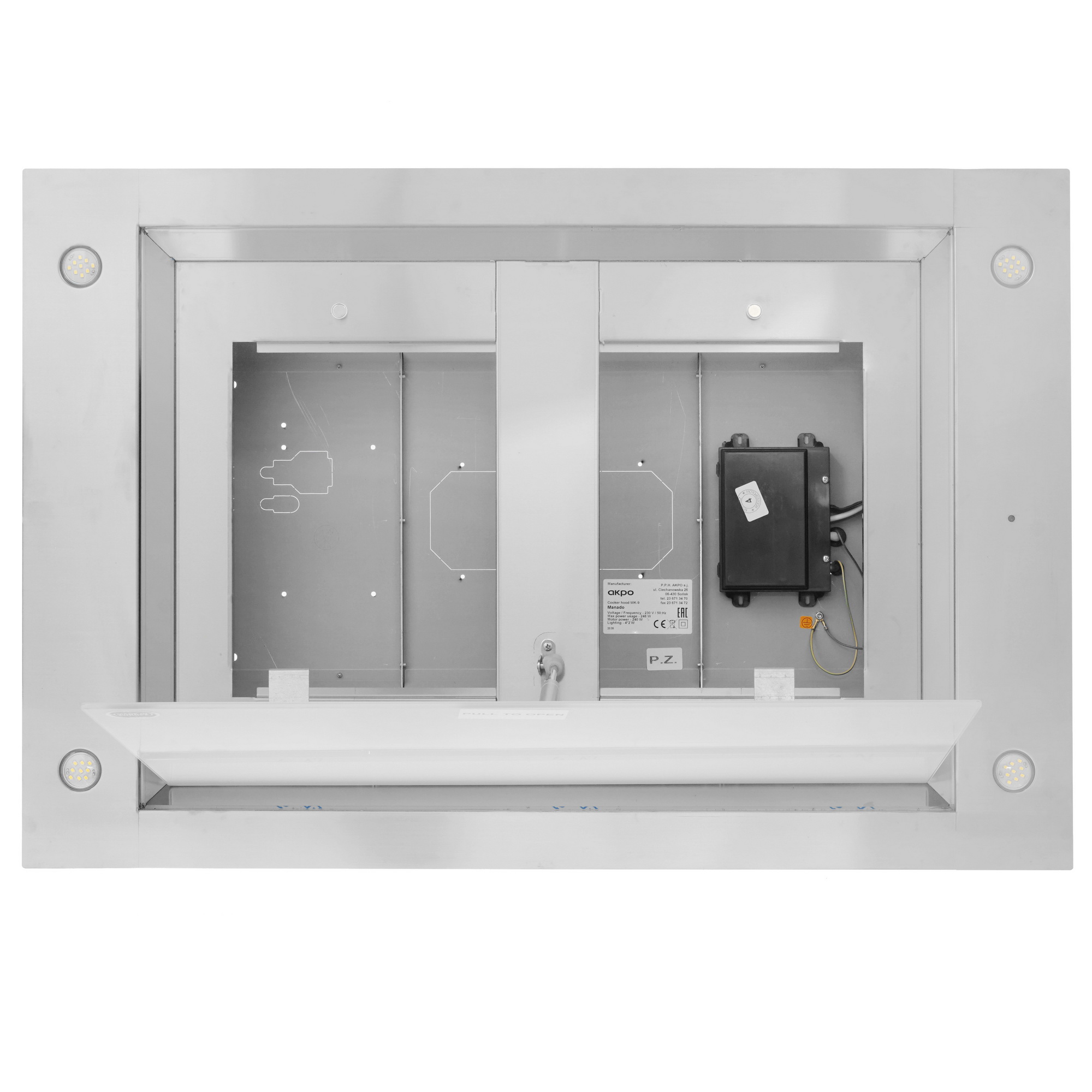 1147156 Вытяжка островная Akpo WK-9 Manado серебристый/белый STDN-0124812 - Вид №6