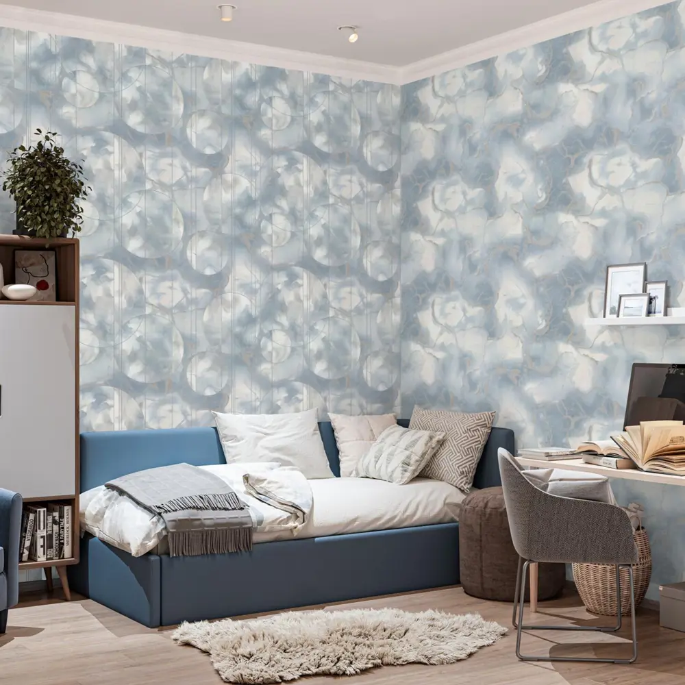 Обои флизелиновые Palitra Family Euphoria голубые 1.06 м FM72326-46 STLM-2192368 - Вид №6