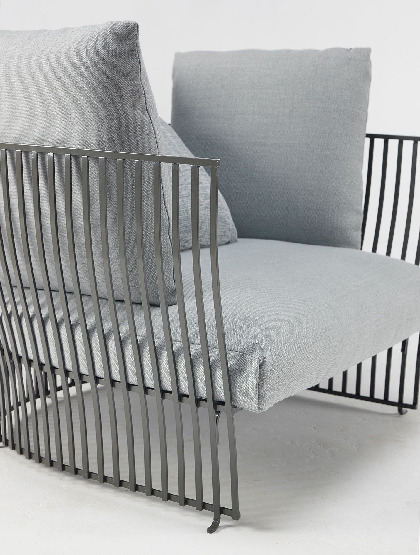 Тканевое и алюминиевое садовое кресло с подлокотниками Ethimo Venexia ARCH-00088409 - Вид №20