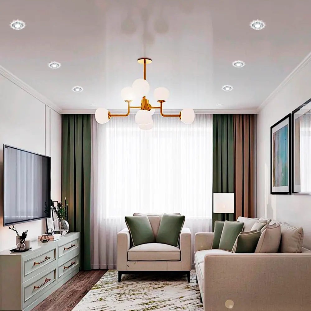 Feron CD4025 — встраиваемый светильник с хромированной отделкой 89374399 STLM-1535399 - Вид №8