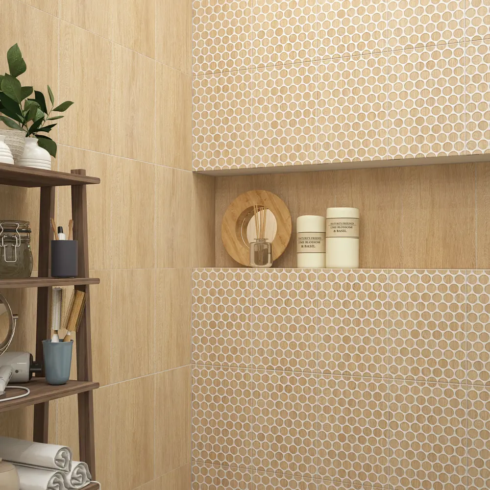 Плитка настенная Керамин Вайоминг 3 40x27.5 см 1.65 м² цвет бежевый STLM-2117822 - Вид №5