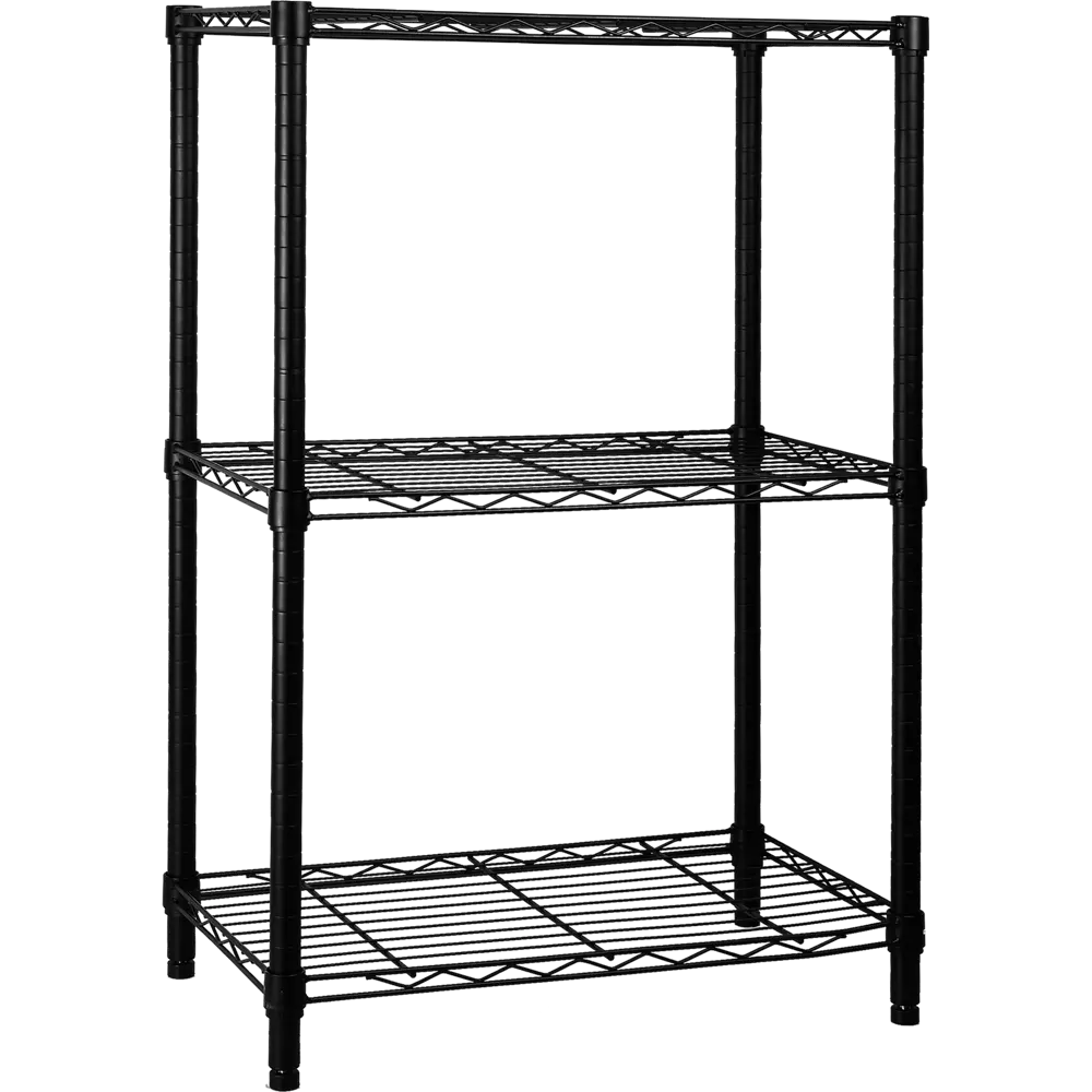 Стеллаж сетчатый KONSENSA 60x35x90 см цвет черный STLM-2144283 - Вид №1