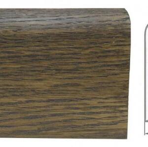 Плинтус Ashton Монтре Шпонированный Дуб (Рельефная) 2400х83 мм.