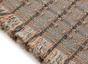 069886 Ковер GL Checks terracotta 90x200 см GAN Garden Layers