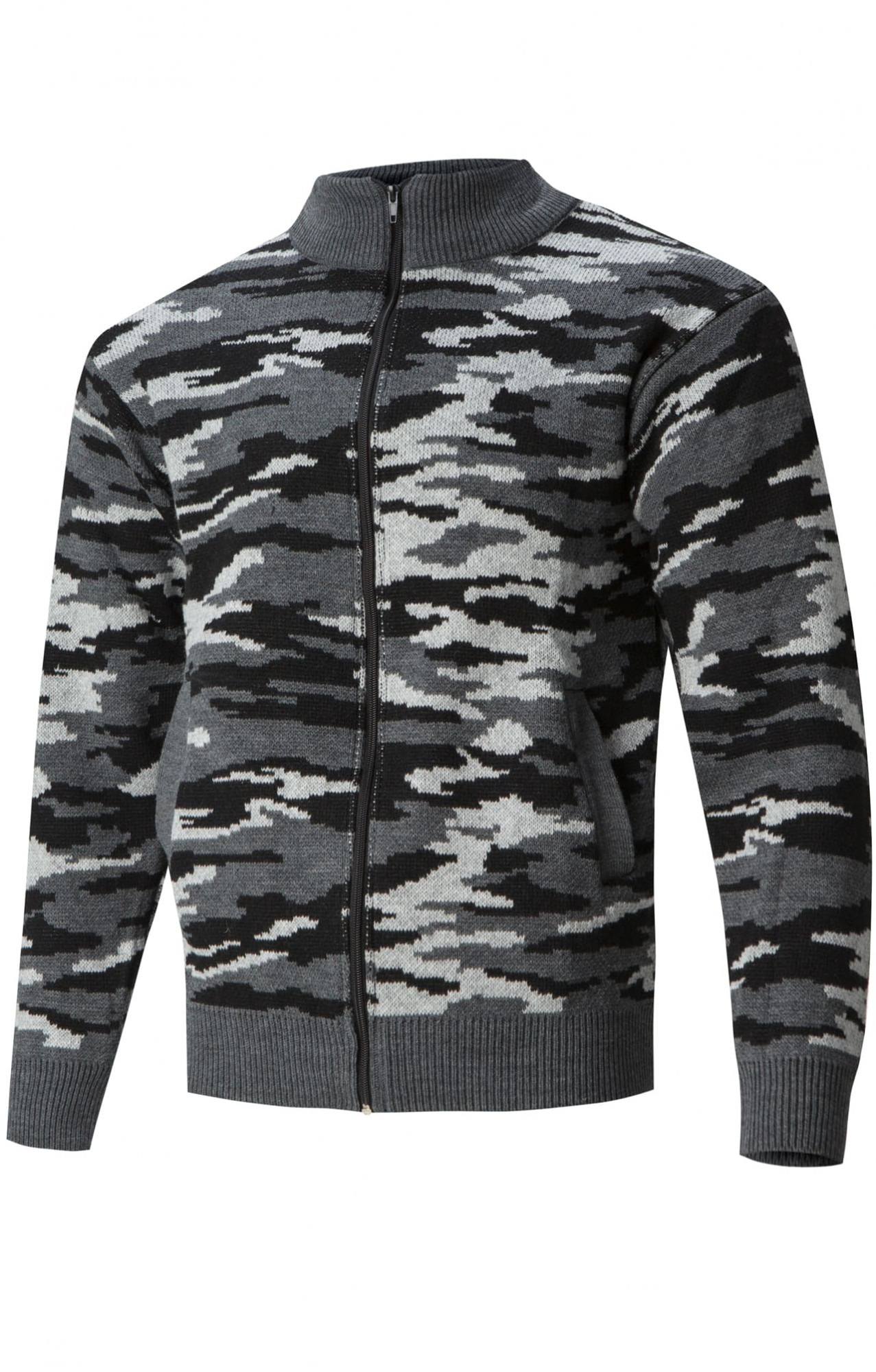 63361 Джемпер камуфляж на молнии серый  Одежда для охранных структур  размер 56-58 Спецодежда 