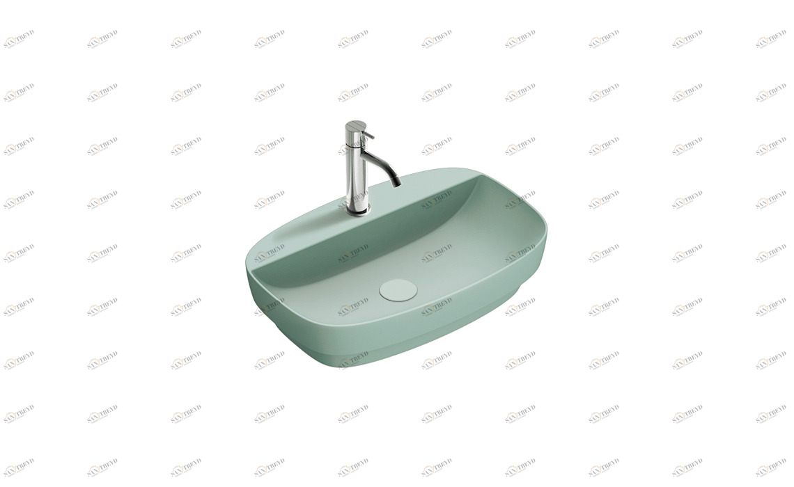 160GRLXNVS Накладная раковина под столешницу  овальная CERAMICA CATALANO Colori