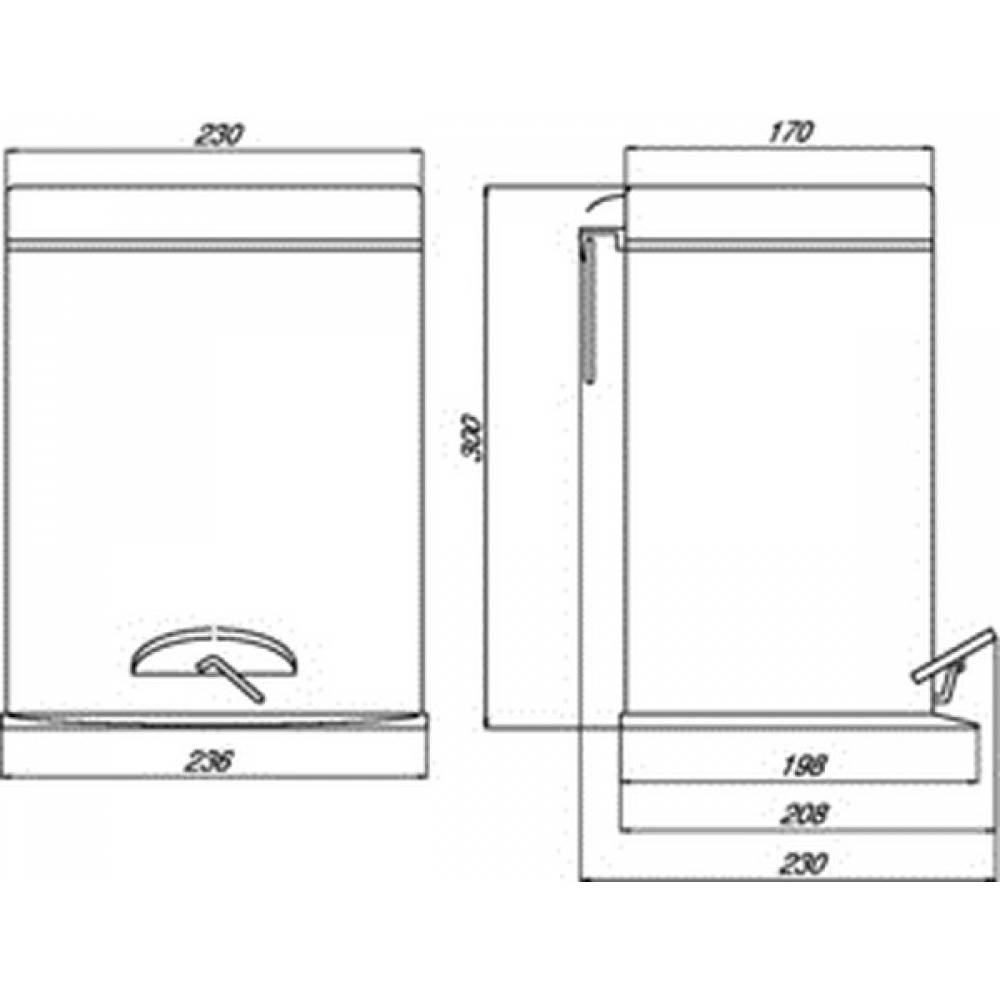 3553 000 00 Корзина для мусора Emco System Santreyd - Вид №1
