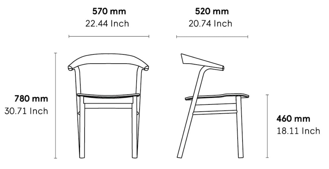 Дубовый стул с подлокотниками ALKI MAKIL ARCH-00101833 - Вид №24