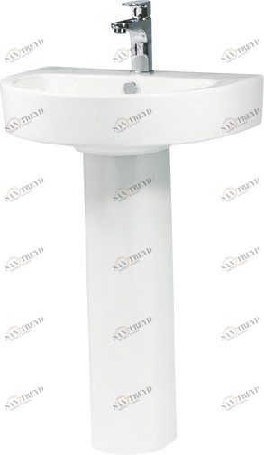 Раковина BelBagno FLAY с полупьедесталом Полупьедестал для раковины овальная BELBAGNO Fly