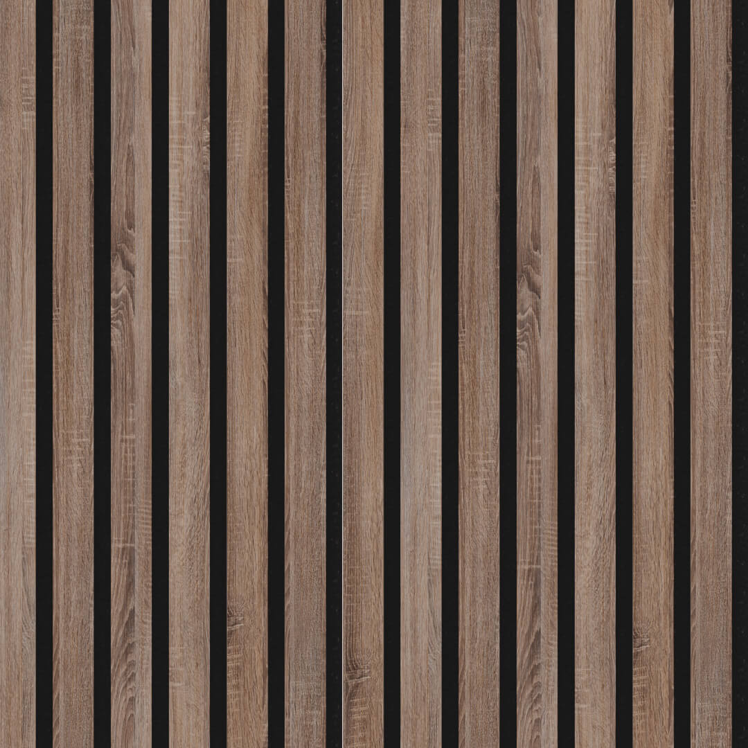 Панель Стеновая Акустическая Stella Trend Standart Дуб Винтаж 2780х600х21 (уп.1шт.) STSR-02 - Вид №2