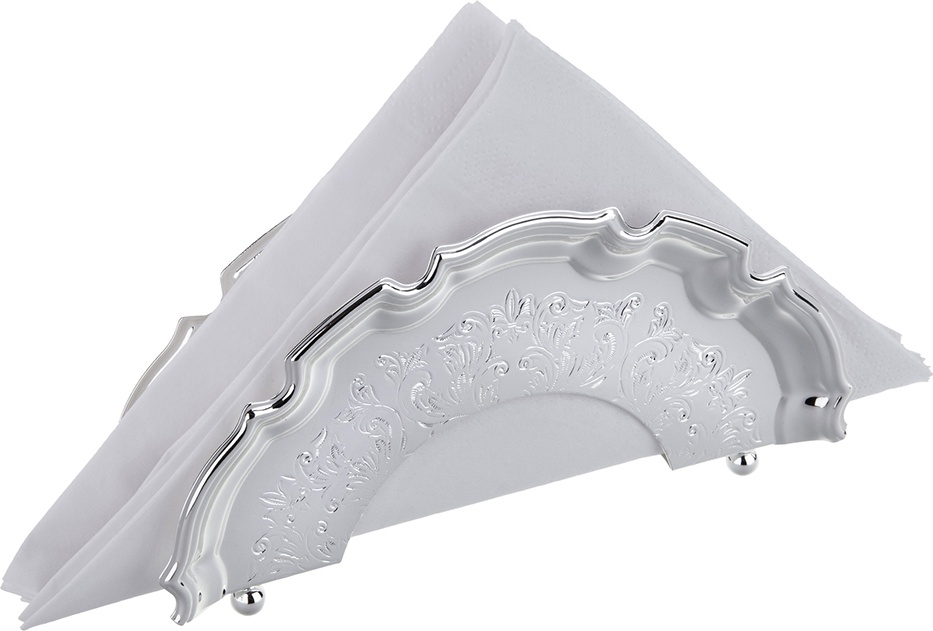 10611757 Queen Anne Подставка для салфеток Queen Anne "Чиппендейл" 17см, сталь, посеребрение Сталь нержавеющая с посеребрением 