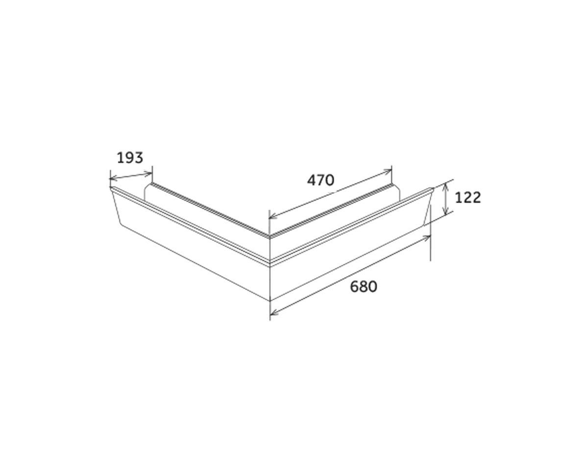 Внутренний угловой желоб G2 First Corporation First Plast ARCH-00069486 - Вид №2