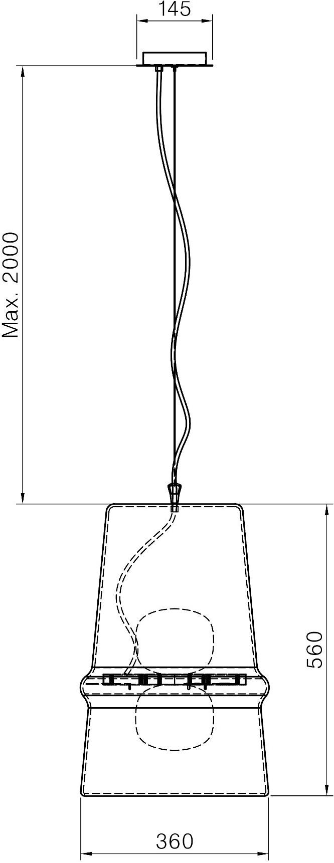 Hind Rabii Подвесной светильник из стекла Belle d'i sun-id-1361875 - Вид №5