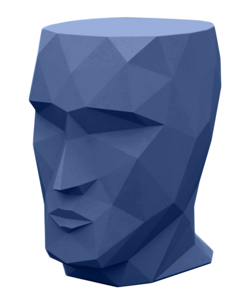 070219 Табурет матовый синий Vondom Adan