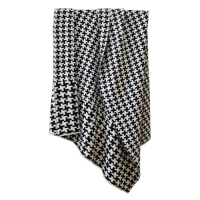 Плед LEA BLACK&WHITE APERO ДИЗАЙНЕРСКИЕ, ОРНАМЕНТ 010366 Черно-белый